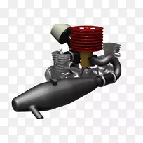 蒸汽机汽车外内燃机-V8发动机
