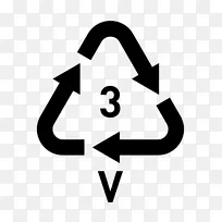 回收符号回收代码标志塑料回收.树脂识别代码