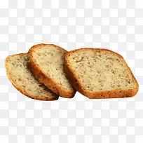 烤面包切片白面包棕色面包烤面包