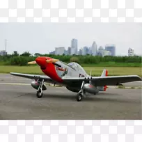 螺旋桨飞机单飞机襟翼通用航空-p-51野马