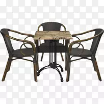 桌椅扶手柳条桌