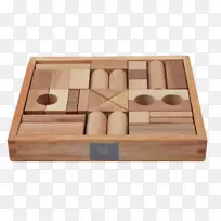 玩具方块盒彩色木制故事积木