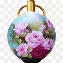 花园玫瑰花瓶切花设计花瓶