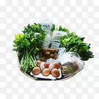叶菜素食菜系亚洲菜谱本地食物