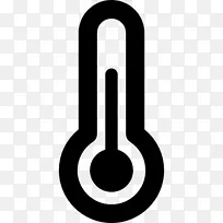 温度计符号温度计算机图标符号