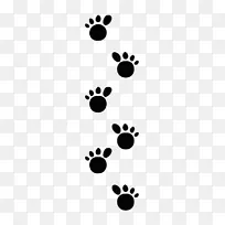 猫狗恐龙脚印保留鹿企鹅猫