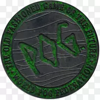 绿色徽章字体-POG