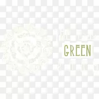 品牌标识纸字体-绿色房间