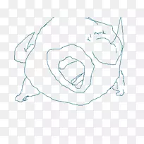 线艺术素描尖叫的嘴