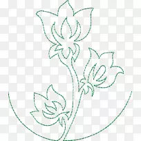 花卉设计机刺绣花纹刺绣花