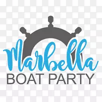 马贝拉游艇派对标志单身汉派对品牌派对