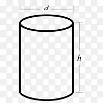圆柱体表面积几何体积