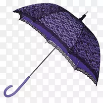雨伞花边紫色维多利亚时尚-紫色雨伞