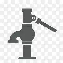 水泵计算机图标.水井