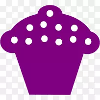 纸杯蛋糕，糖霜，红色天鹅绒蛋糕，松饼，面包店-紫色食品