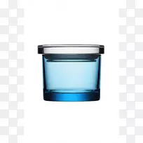 玻璃浅蓝色玻璃罐