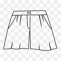 服装短裤裙线艺术剪贴画