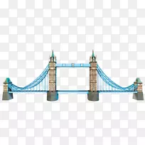 塔桥拼图三维大本钟拼图-伦敦桥