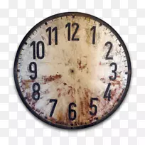 时钟表面地板和祖父时钟古董剪贴画时钟