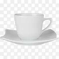 咖啡杯Ćmielów瓷碟杯