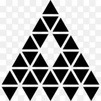 三角形封装的PostScript计算机图标.三角形