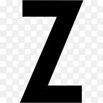 黑字字母计算机图标.字母z