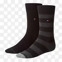 袜子是黑色的m-汤米希尔菲格标志