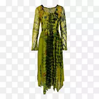 服装设计绿色连衣裙绿色