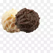巧克力冰淇淋巧克力松露朗姆酒球巧克力球邦旁巧克力
