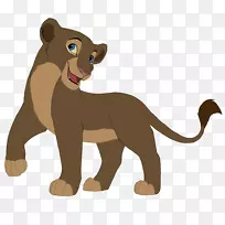 狮子猫陆地动物野生动物剪贴画-狮子
