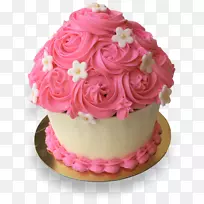 奶油糖霜蛋糕装饰花园玫瑰蛋糕