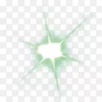 绿线对称近距离叶线