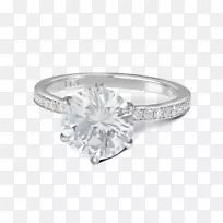 史蒂文·基尔希公司订婚戒指-白金戒指