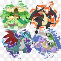 Pokémon x和y VenusaurChar火龙Blastoise-Pok c.mon x和y