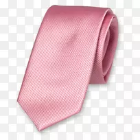 领带领结支撑粉红色丝质钮扣