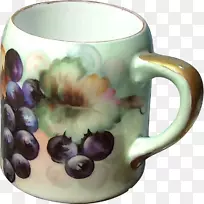 咖啡杯陶瓷葡萄杯陶器葡萄