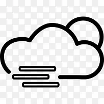 云计算机图标雾雨云