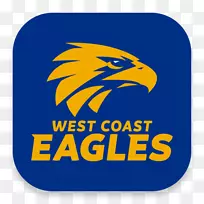 西海岸鹰大西悉尼巨人港阿德莱德足球俱乐部澳大利亚规则2018年AFL赛季-西海岸鹰标志