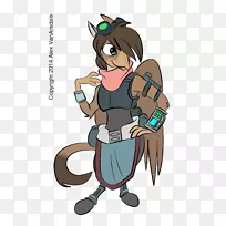 智人手指服装剪贴画-男孩