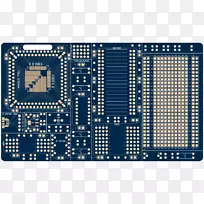 微控制器原型电子表面贴装技术印刷电路板断板