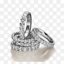 结婚戒指银订婚戒指珠宝戒指