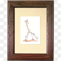 长颈鹿木画框高跷/m/083vt-长颈鹿