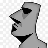 moai mojipedia贴纸雕像-表情符号