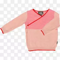 袖肩毛衣外套粉红色m-新生婴儿