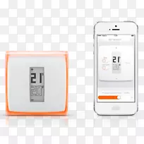 可编程恒温器netatmo智能恒温器家庭自动化套件.彩色盒