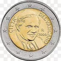 梵蒂冈城2欧元硬币梵蒂冈欧元硬币