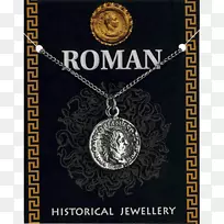 魅力和吊坠，项链，耳环，珠宝，罗马帝国-项链