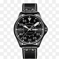汉密尔顿手表公司阿尔皮纳手表汉密尔顿卡其航空飞行员自动计时表