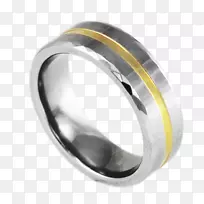 结婚戒指珠宝银钨戒指
