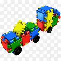 玩具砌块建筑工程儿童建筑套装-玩具